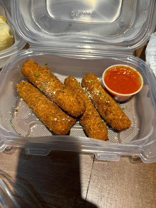 House Made Mozzarella Sticks.